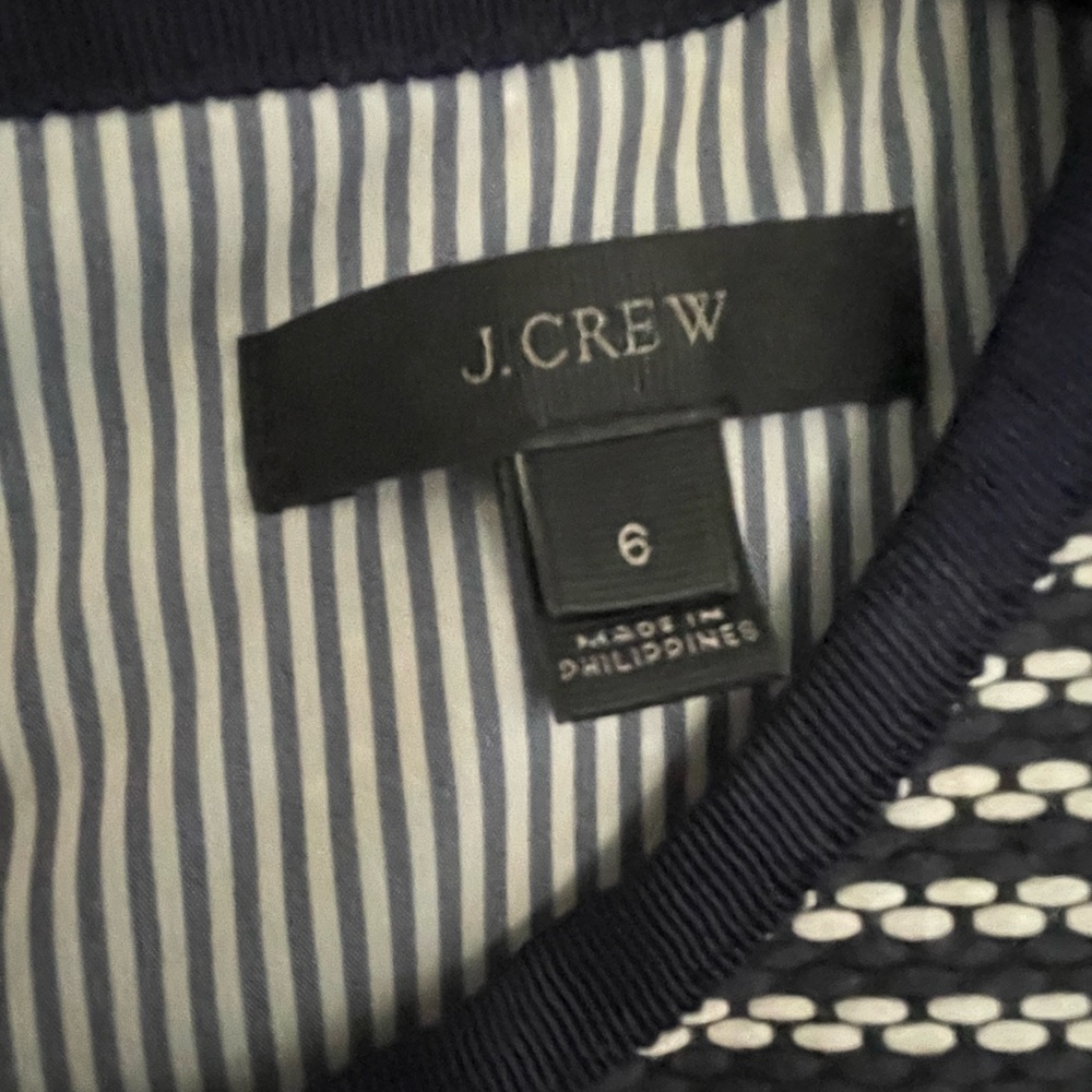 J Crew Dress, navy, size 6, excellent condition.